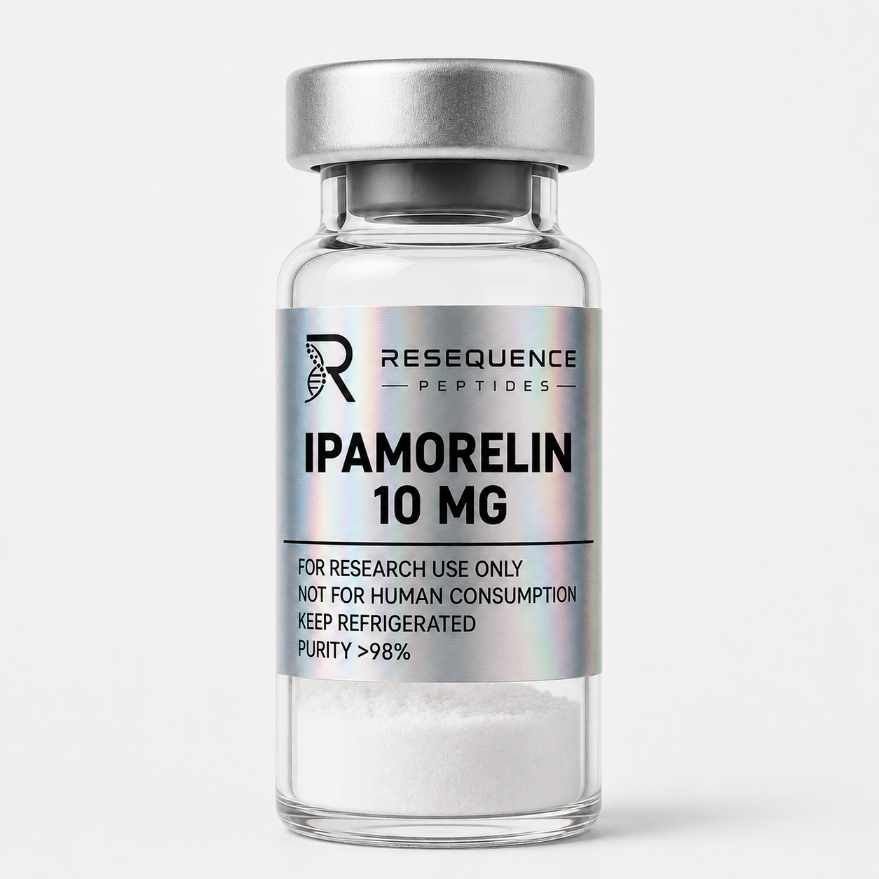 Ipamorelin research material vial