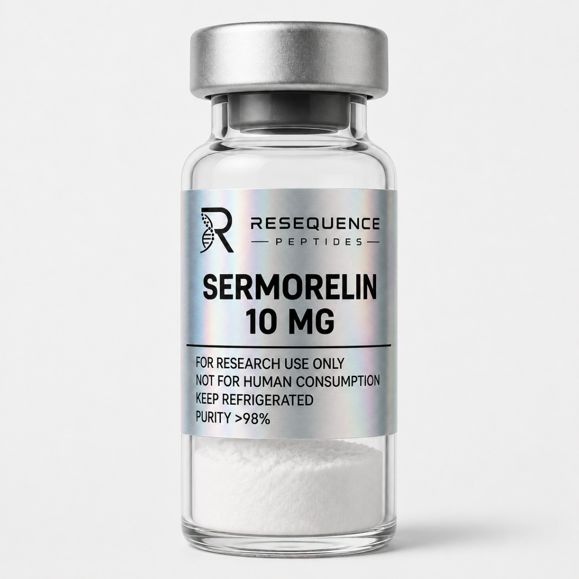 Sermorelin research material vial